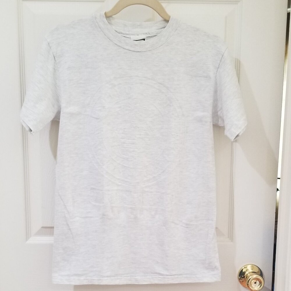 Embossed USMC Seal "Parris Island" T-shirt in heather grey